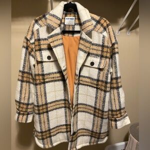 Old Navy Plaid Oversized Wool Jacket